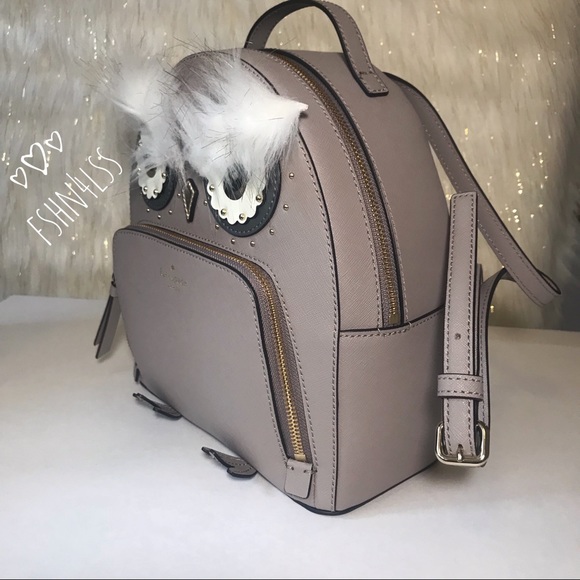 🦉SOLD🦉Kate Spade OWL TOMI STARLIGHT Backpack - Picture 6 of 8